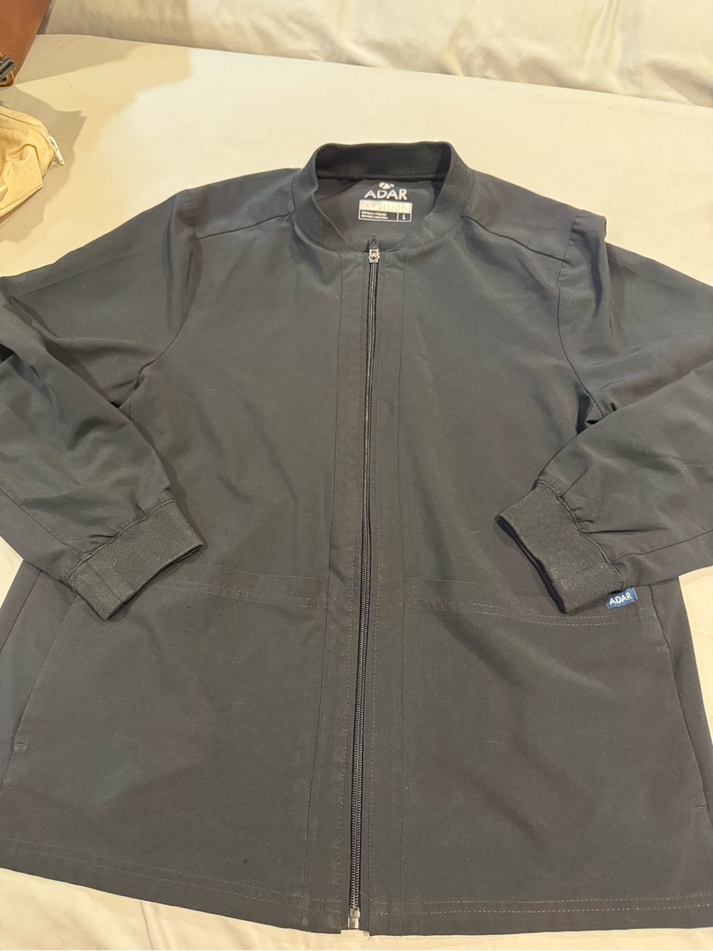 Scrub zip up
